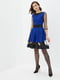 Сукня А-силуету синьо-чорна | 5900401 | фото 2