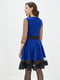 Платье А-силуэта сине-черное | 5900401 | фото 3