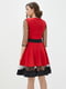 Платье А-силуэта красно-черное | 5900405 | фото 3