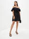 Платье А-силуэта черное | 5900531 | фото 2