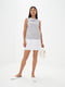 Платье серо-белое | 5900558 | фото 2