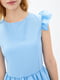 Платье А-силуэта голубое | 5900814 | фото 4