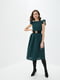 Сукня А-силуету зелена | 5900818 | фото 2