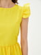 Платье А-силуэта желтое | 5900825 | фото 4