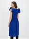 Платье А-силуэта синее | 5900829 | фото 3
