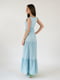 Платье А-силуэта голубое | 5900854 | фото 2