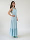 Сукня А-силуету блакитна | 5900854 | фото 3