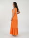 Платье А-силуэта оранжевое | 5900858 | фото 2