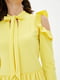 Сукня А-силуету жовта | 5901199 | фото 4