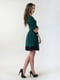 Платье А-силуэта зеленое | 5902212 | фото 2