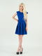 Платье А-силуэта синее | 5902544 | фото 2