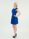 Платье А-силуэта синее | 5902544 | фото 3