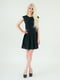 Платье А-силуэта черное | 5902546 | фото 2