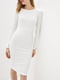 Платье-футляр белое | 5905281