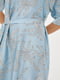 Сукня А-силуету блакитна в принт | 5905285 | фото 4