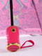 Зонт-полуавтомат розовый в принт | 5903288 | фото 4
