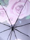 Зонт-полуавтомат черный с цветочным принтом | 5903300 | фото 5