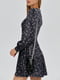 Сукня чорна з квітковим принтом | 5906856 | фото 4