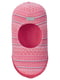 Шапка-шлем розовая с орнаментом | 5908784