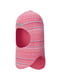 Шапка-шлем розовая с орнаментом | 5908784 | фото 3