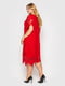 Платье-футляр красное с узором | 5909158 | фото 3