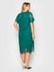 Платье-футляр зеленое с узором | 5909159 | фото 3