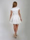 Платье А-силуэта белое | 5910974 | фото 4