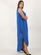 Платье А-силуэта синее | 5910979 | фото 2
