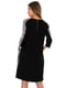 Платье черное с принтом | 5914846 | фото 4
