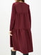 Сукня А-силуету темно-червона вельветова | 5905017 | фото 3
