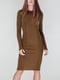 Сукня-светр кольору хакі | 5915169