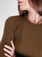 Платье-свитер цвета хаки | 5915169 | фото 4