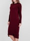 Платье-свитер бордовое | 5915170 | фото 2