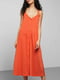 Платье А-силуэта оранжевое | 5917834 | фото 2