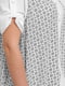 Блуза белая с узором | 5917956 | фото 7