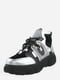 Кросівки сріблясто-чорного кольору | 5916180 | фото 4