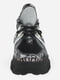 Кроссовки серебристо-черного цвета с логотипом | 5916185 | фото 3