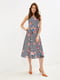 Сукня А-силуету у смужку та квітковий принт | 5918604 | фото 2