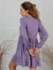 Сукня А-силуету бузкового кольору в квітковий принт | 5919936 | фото 4