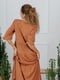 Платье А-силуэта терракотового цвета | 5919963 | фото 4