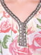 Блуза розовая в цветочный принт | 5918855 | фото 4