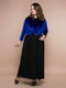 Платье вечернее сине-черное | 5918910 | фото 3