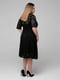 Платье А-силуэта черное | 5918914 | фото 7