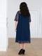 Сукня А-силуету темно-синя | 5919029 | фото 3