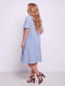 Платье А-силуэта синее в полоску | 5919080 | фото 2
