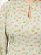 Платье А-силуэта бежевое в принт | 5919166 | фото 7