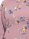 Платье А-силуэта розовое в цветочный принт | 5919168 | фото 5
