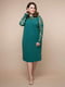 Платье-футляр зеленое | 5919172 | фото 2