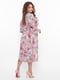 Сукня А-силуету рожева в квітковий принт | 5919185 | фото 3