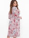 Платье А-силуэта розовое в цветочный принт | 5919185 | фото 6